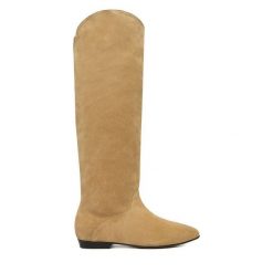 Kozaki Badura. Brązowe kozaki damskie Badura, bez obcasa, na płaskiej podeszwie. Za 579.99 zł.