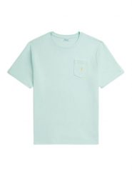 Polo Ralph Lauren T-Shirt 323970333501 Niebieski Regular Fit. Niebieskie t-shirty dla chłopców Polo Ralph Lauren, bez wzorów, z bawełny, bez ramiączek. Za 269.99 zł.