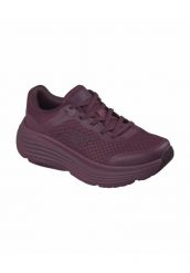 Buty SKECHERS MAX CUSHIONING ENDEA Bordeaux. Czerwone obuwie sportowe damskie Skechers, bez wzorów, z materiału, na fitness i siłownię. Za 321.99 zł.