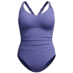 Strój kąpielowy jednoczęściowy damski na basen Speedo Shaping V Neck. Fioletowe kostiumy jednoczęściowe damskie Speedo, s, bez wzorów, sportowe, do pływania. Za 515.83 zł.