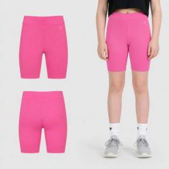SPODENKI DZIEWCZĘCE 4F LEGGINSY KRÓTKIE KOLARKI PRĄŻKOWANE RÓŻOWE. Czerwone legginsy dla dziewczynek 4f, bez wzorów, z bawełny, krótkie. Za 29.50 zł.