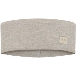 Opaska z wełną Merino BUFF Merino Wide Headband Solid. Białe czapki i kapelusze damskie Buff, bez wzorów, z wełny, sportowe. Za 128.00 zł.