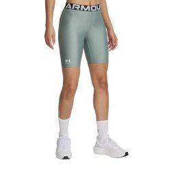 Spodenki damskie Under Armour HG Authentics 8in. Zielone obuwie sportowe damskie Under Armour, xl, bez wzorów, sportowe, na fitness i siłownię. Za 78.99 zł.