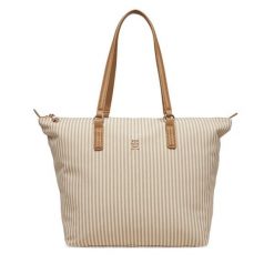 Torebka Tommy Hilfiger. Brązowe torebki do ręki damskie Tommy Hilfiger, bez wzorów, bez dodatków. Za 289.99 zł.