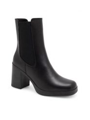Gino Rossi Botki CELANO-22740NB Czarny. Czarne botki damskie Gino Rossi, z materiału, bez obcasa, na słupku, bez zapięcia. Za 349.99 zł.
