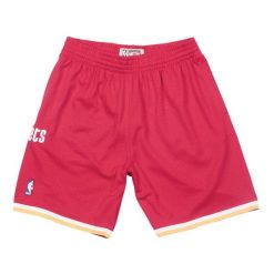 Krótki Houston Rockets nba. Czarne krótkie spodenki sportowe męskie Mitchell & Ness, m, bez wzorów, do koszykówki. Za 397.50 zł.