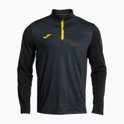 Longsleeve do bieganie męski Joma R-Nature. Czarne koszulki sportowe męskie Joma, l, bez wzorów, bez kołnierzyka, bez ramiączek, do biegania. Za 149.99 zł.