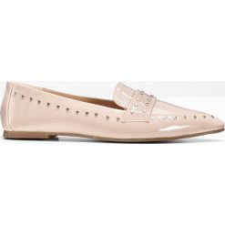 Buty wsuwane bonprix cielisty. Baleriny damskie bonprix. Za 59.99 zł.