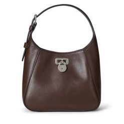 Torebka LAUREN RALPH LAUREN. Brązowe listonoszki damskie Lauren Ralph Lauren, bez wzorów, bez dodatków. Za 909.99 zł.