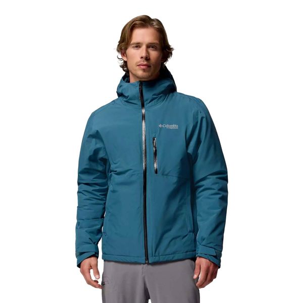 Kurtka Columbia Explorer's Edge™ Ii Kurtka Ocieplana Dorośli. Niebieskie kurtki męskie Columbia, s, bez wzorów, z materiału, z kapturem. Za 843.99 zł.