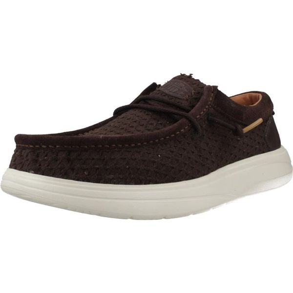 Buty HEY DUDE WALLY COMF WOVEN Brązowy. Brązowe trekkingi męskie Hey dude, trekkingowe. Za 258.99 zł.
