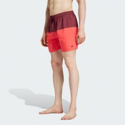 Szorty do pływania Colorblock CLX. Czerwone szorty męskie Adidas, xs, bez wzorów, z materiału. Za 159.00 zł.