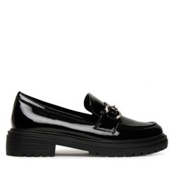 Loafersy DeeZee. Czarne mokasyny damskie DeeZee. Za 139.99 zł.
