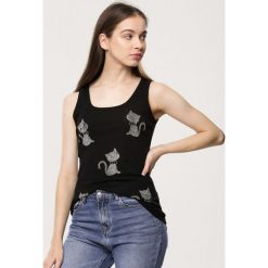 Czarny Top Brawny. Koszule damskie Born2be. Za 29.99 zł.