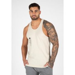 Tank top fitness męski Gorilla Wear Carrizo Tank Top. Brązowe buty sportowe męskie GORILLA WEAR, m, bez wzorów, bez kołnierzyka, bez ramiączek, na fitness i siłownię. Za 168.00 zł.