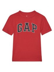 Gap T-Shirt 708370-00 Czerwony Regular Fit. Czerwone t-shirty dla chłopców GAP, bez wzorów, z bawełny, bez ramiączek. Za 49.99 zł.
