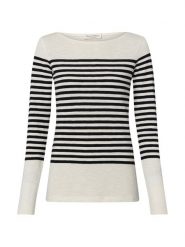 Marc O'Polo koszulka z długim rękawem Kobiety Bawełna czarny|biały, XS. Białe t-shirty damskie Marc O'Polo, xs, bez wzorów, z bawełny, bez kołnierzyka. Za 139.95 zł.