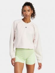 Adidas Bluza techniczna Power IT9199 Różowy Loose Fit. Czerwone bluzy damskie Adidas, l, bez wzorów, z syntetyku, bez kaptura, na fitness i siłownię. Za 169.99 zł.