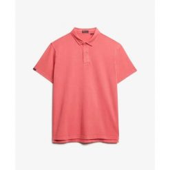 Koszulka polo z dżerseju Superdry Essential. Czerwone koszulki polo męskie Superdry., m, bez wzorów, z dżerseju, klasyczne, bez ramiączek. Za 159.30 zł.