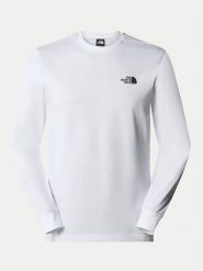 The North Face Longsleeve Redbox NF0A87NN Biały Regular Fit. Białe bluzki z długim rękawem męskie The North Face, m, bez wzorów, z bawełny, bez kołnierzyka. Za 119.99 zł.