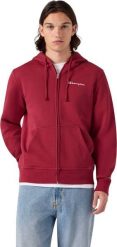 Champion Bluza męska Hooded Full Zip Sweatshirt czerwona 221794 RS508 2XL. Czerwone bluzy męskie Champion, m, bez wzorów, bez kaptura. Za 247.31 zł.