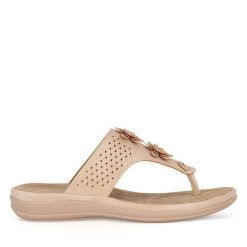 Japonki Clara Barson. Brązowe klapki damskie Clara Barson, bez wzorów, bez obcasa. Za 89.99 zł.