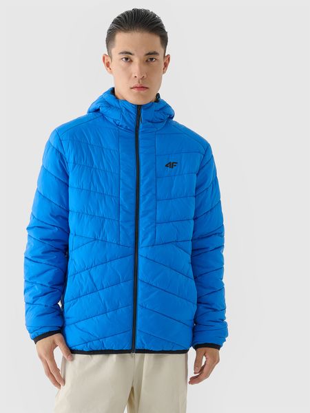 4F Kurtka puchowa dwustronna Primaloft Thermoplume męska - czarna S. Czarne kurtki męskie 4f, na zimę, m, bez wzorów, z dzianiny, primaloft. W wyprzedaży za 349.99 zł.