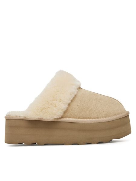 DeeZee Kapcie DZ-AW12 Beżowy. Brązowe kapcie damskie DeeZee, bez wzorów, z materiału. Za 199.99 zł.