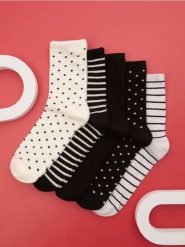 Skarpetki 5 pack - wielobarwny. Skarpety damskie Sinsay, bez wzorów. Za 9.99 zł.