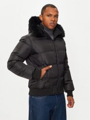 Bomboogie Kurtka puchowa JM603VTNIW3 Czarny Regular Fit. Czarne kurtki męskie Bomboogie, m, bez wzorów, z puchu, bez kaptura. Za 1,189.00 zł.