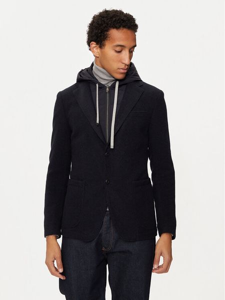 JOOP! Jeans Marynarka 15 JJB-18Hoodney-J14 30043756 Granatowy Slim Fit. Niebieskie marynarki męskie JOOP! Jeans, bez wzorów, z jeansu. Za 1,049.00 zł.