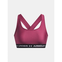 Biustonosz Under Armour Crossback Mid. Czerwone obuwie sportowe damskie Under Armour, bez wzorów, na fitness i siłownię. Za 149.99 zł.