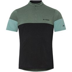Koszulka VAUDE Altissimo II. Zielone koszulki sportowe męskie Vaude, xl, bez wzorów, z materiału, bez kołnierzyka, bez ramiączek, na fitness i siłownię. Za 307.75 zł.
