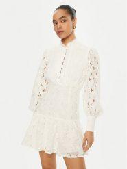 Bardot Sukienka koktajlowa 58421DB Écru Regular Fit. Sukienki damskie Bardot, bez wzorów, z bawełny, wizytowe, bez kołnierzyka, bez ramiączek. Za 379.99 zł.