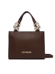 LOVE MOSCHINO Torebka JC4006PP1PLB0300 Brązowy. Brązowe torebki do ręki damskie Love Moschino, bez wzorów, ze skóry, bez dodatków. Za 949.99 zł.