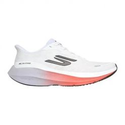 Buty do biegania damskie Skechers Aero Pulse. Białe obuwie sportowe damskie Skechers, bez wzorów, z materiału, do biegania. Za 594.00 zł.
