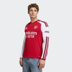 Koszulka podstawowa z długim rękawem Arsenal FC 26/27. Czerwone koszulki sportowe męskie Adidas, l, bez wzorów, z dzianiny, bez kołnierzyka, bez ramiączek, na fitness i siłownię, climacool (adidas). Za 479.00 zł.