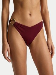 Guess Dół od bikini E6GO11 KF590 Bordowy. Czerwone bikini damskie Guess, l, z aplikacjami. Za 239.99 zł.