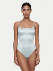 Calvin Klein Swimwear Strój kąpielowy LV00Q61120 Szary. Szare kostiumy jednoczęściowe damskie Calvin Klein Swimwear, xl, bez wzorów, z syntetyku. Za 529.99 zł.