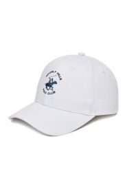 Beverly Hills Polo Club Czapka z daszkiem CWBEO-BHPC-U3-003-SS26 Biały. Białe rękawiczki męskie Beverly Hills Polo Club, bez wzorów, z bawełny. Za 79.99 zł.