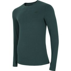 Longsleeve męski TSML300 - morska zieleń melanż. Bluzki z długim rękawem męskie marki 4f. W wyprzedaży za 49.99 zł.