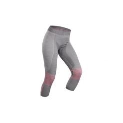 Legginsy narciarskie 900 XWARM damskie. Szare legginsy damskie WED'ZE, m, bez wzorów, z elastanu. Za 179.99 zł.