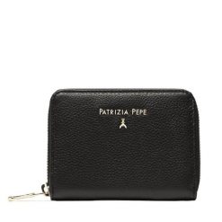 Portfel Patrizia Pepe. Czarne portfele damskie Patrizia Pepe, bez wzorów. Za 374.99 zł.