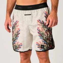 Szorty Star Beach Wear Peacock. Brązowe krótkie spodenki sportowe męskie STAR, l, bez wzorów, z materiału, do siatkówki. Za 285.00 zł.