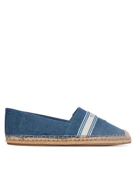 Tommy Hilfiger Espadryle Hilfiger Webbing Espadrille FW0FW09334 Niebieski. Niebieskie espadryle damskie Tommy Hilfiger, bez wzorów, z materiału, bez obcasa, bez zapięcia. Za 170.99 zł.