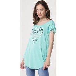 Miętowa Bluzka Slashing. Bluzki damskie marki Born2be. Za 39.99 zł.
