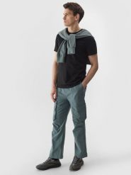 4F Spodnie casual cargo 4Way Stretch męskie - khaki 3XL. Brązowe spodnie sportowe męskie 4f, l, bez wzorów, z materiału. W wyprzedaży za 99.99 zł.