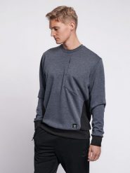 Bluza Hummel Tropper. Niebieskie bluzy męskie Hummel, l, bez wzorów, z dzianiny, bez kaptura, na fitness i siłownię. Za 183.40 zł.