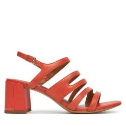 Sandały Tamaris. Brązowe sandały damskie Tamaris, bez wzorów, bez obcasa, na słupku, bez zapięcia. Za 269.99 zł.