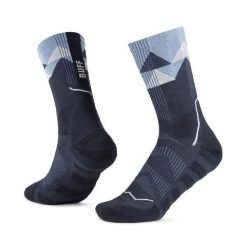 Skarpetki sportowe dla dorosłych Thermonet Crew Socks. Niebieskie skarpety damskie Buff, bez wzorów, z elastanu. Za 129.99 zł.